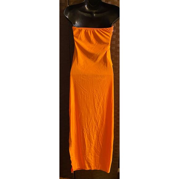 Strapless Twist Cut Out Bodycon Dress- Size Large - Picture 5 of 5